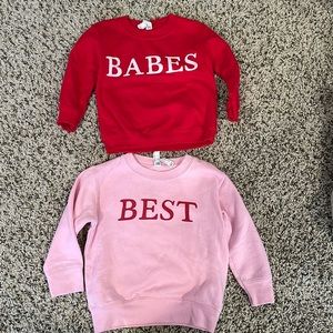 Matching Valentines Sweatshirts